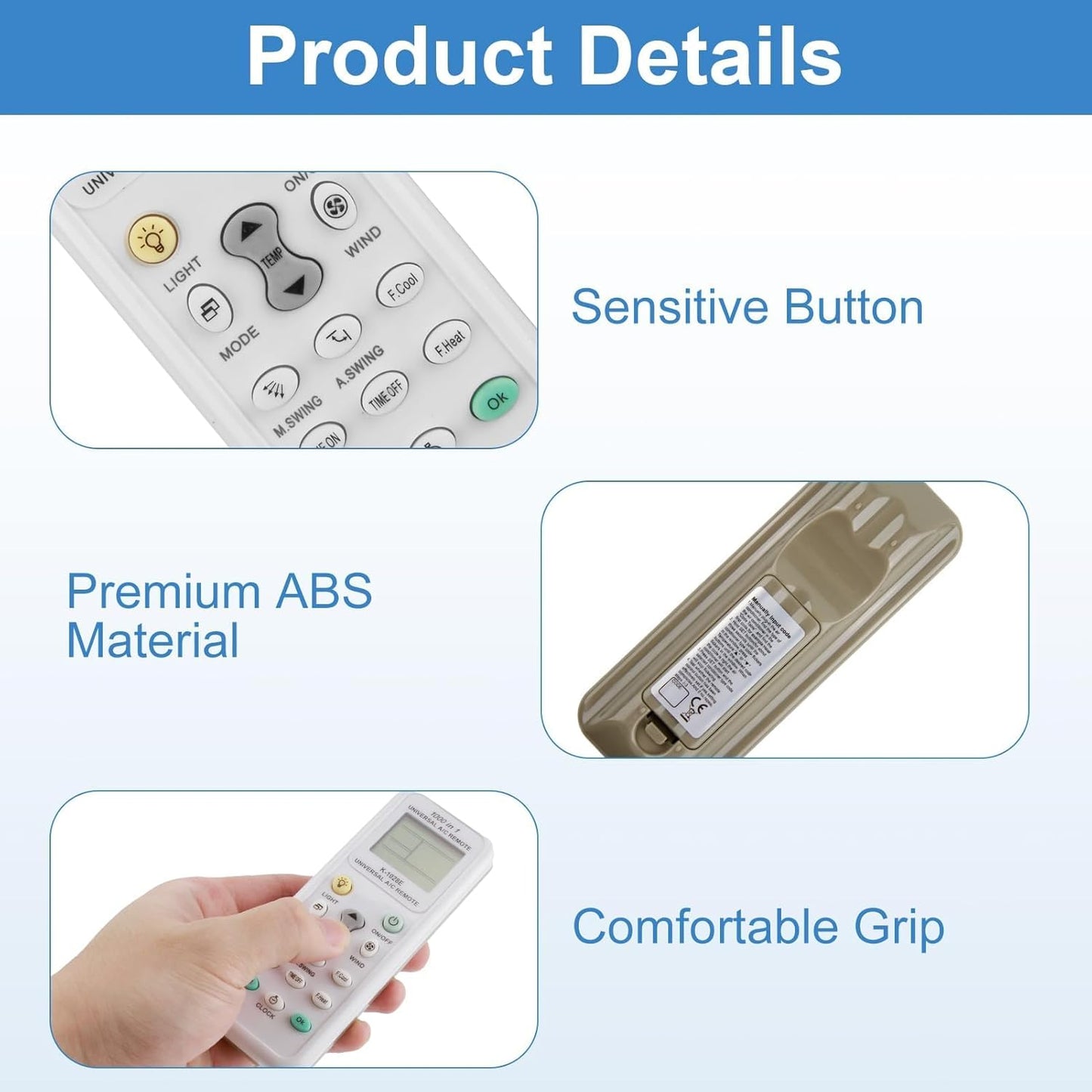 Universal Air Conditioner Remote Controller -K-1028E