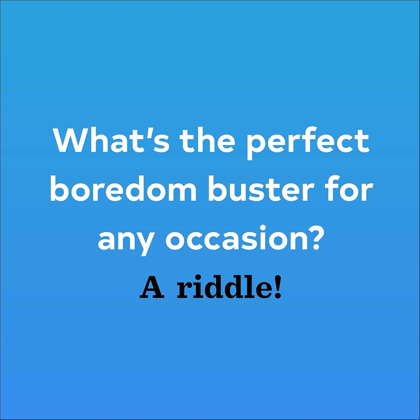 Riddle Me This: 50 Brainteasers for the Whole Family Card Game Toy for Home