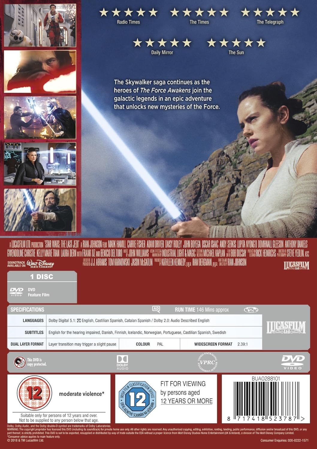 Star Wars: The Last Jedi (DVD)