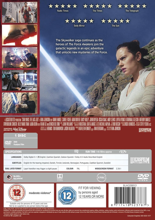 Star Wars: The Last Jedi (DVD)