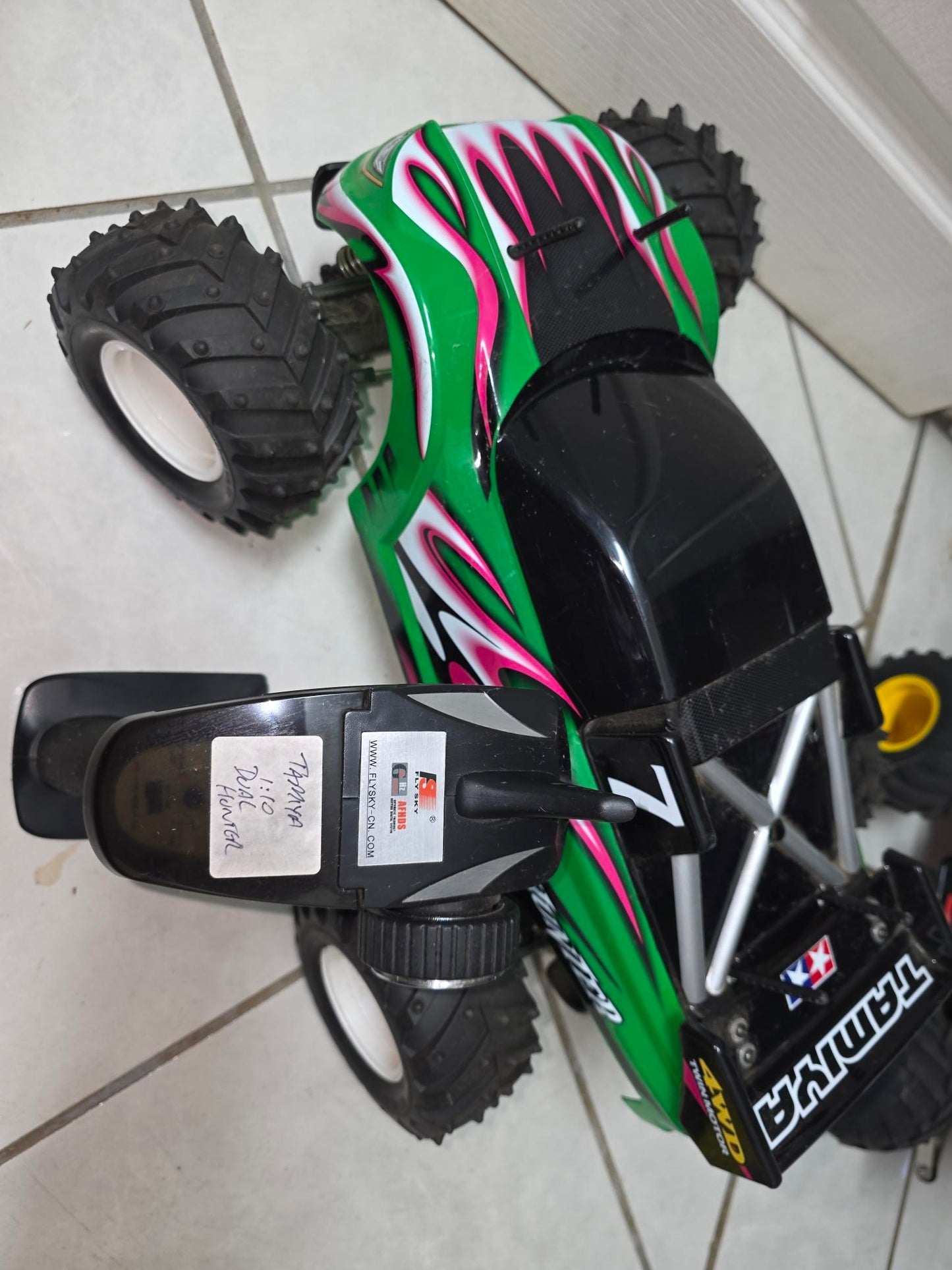 [USED] Tamiya 1:10 Dualhunter Radio Control Car - with Flysky remote