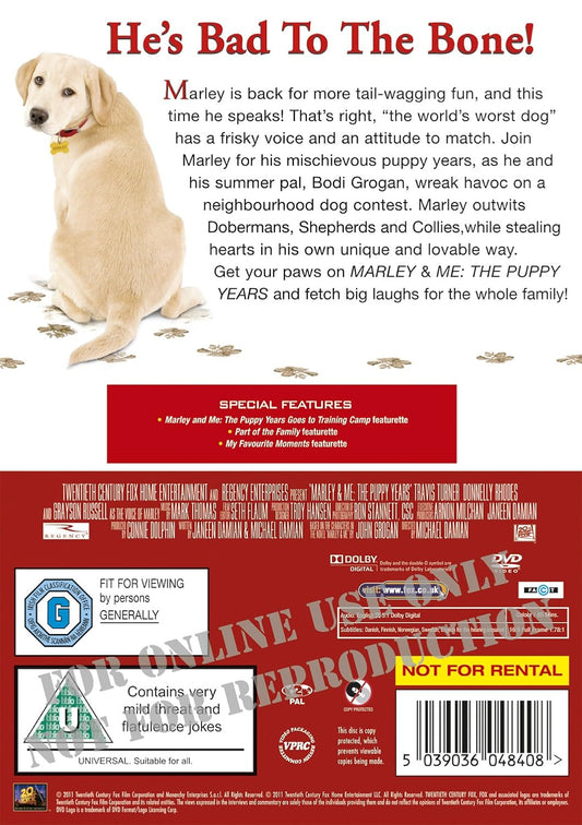 Marley and Me 2 - The Puppy Years (DVD)