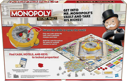 Monopoly, Secret Vault, Board Game Parker Brothers & Hasbro Gaming