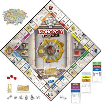 Monopoly, Secret Vault, Board Game Parker Brothers & Hasbro Gaming