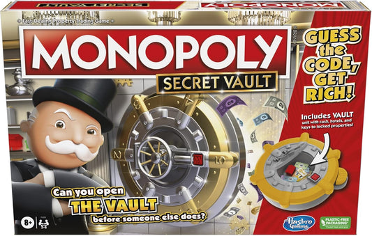 Monopoly, Secret Vault, Board Game Parker Brothers & Hasbro Gaming