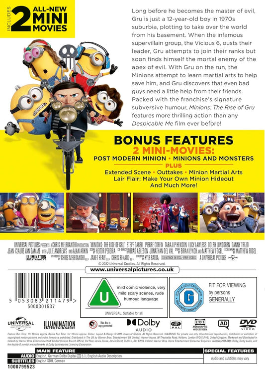 Minions: The Rise of Gru (DVD)