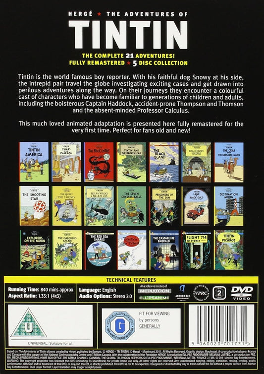 Adventures of Tintin: Complete Collection (DVD)