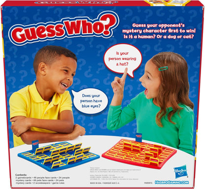 Hasbro Gaming Guess Who? Board Game, with People and Pets Cards, The Original Guessing Game for Kids, Ages 6 and Up