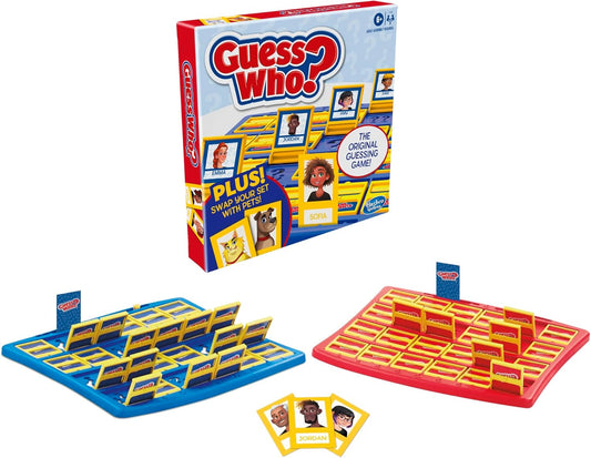 Hasbro Gaming Guess Who? Board Game, with People and Pets Cards, The Original Guessing Game for Kids, Ages 6 and Up