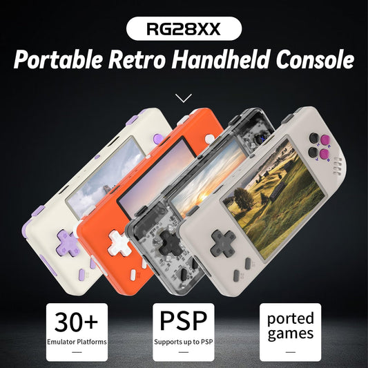 ANBERNIC RG28x 64gb - Retro Gaming Console with Hard Case Cover - 4 Colour Options