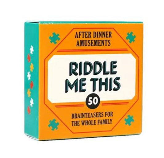 Riddle Me This: 50 Brainteasers for the Whole Family Card Game Toy for Home