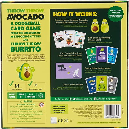 Exploding Kittens Throw Throw Avocado 2-6 Players