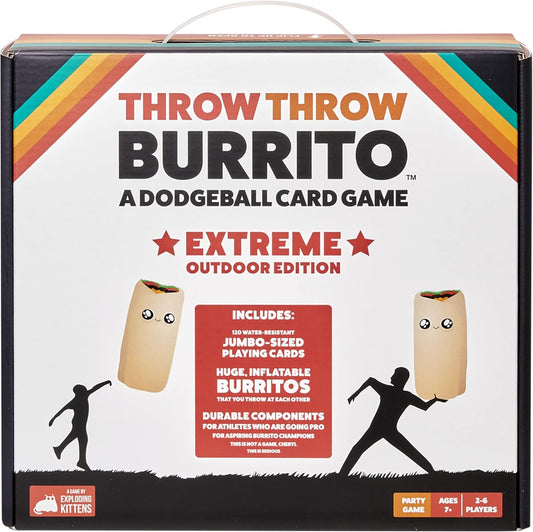 Throw Throw Burrito Extreme Outdoor Edition by Exploding Kittens - 2-6 Players - Ages 7+ - 15 Minutes to Play